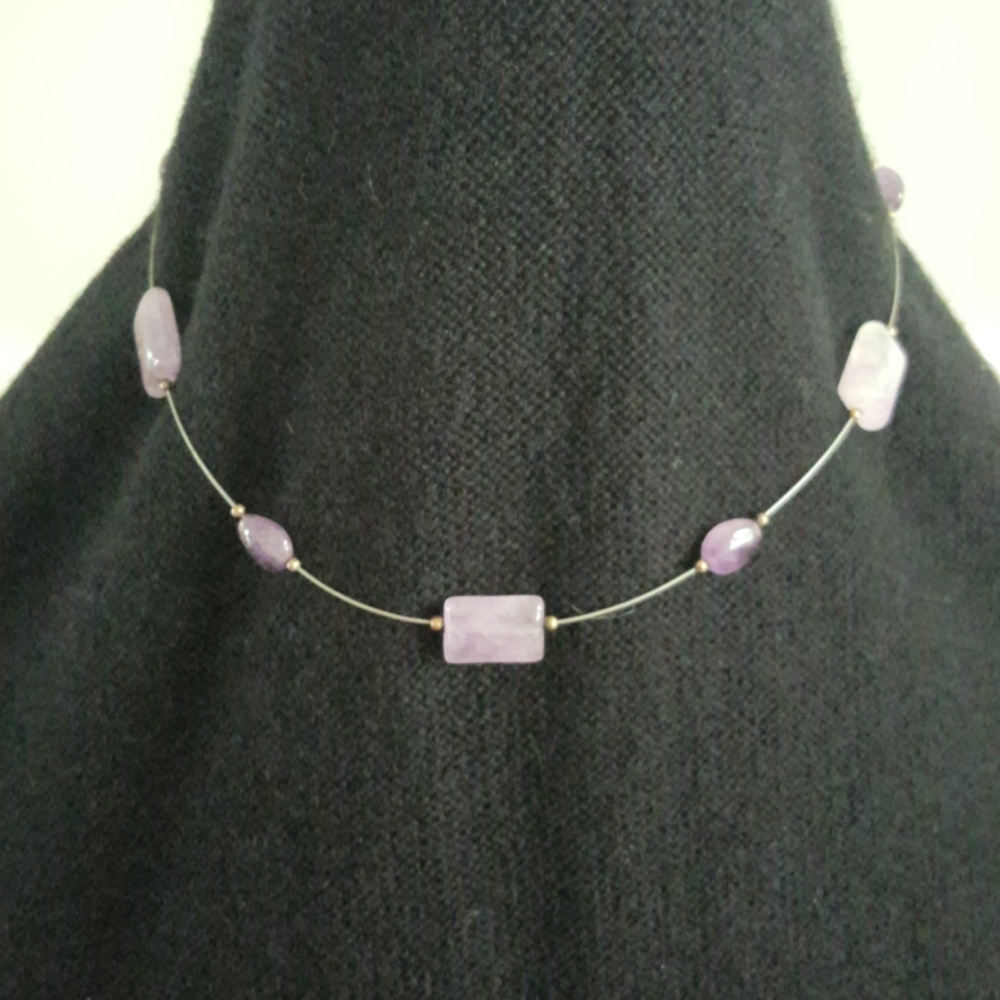 Silpada amethyst station necklace